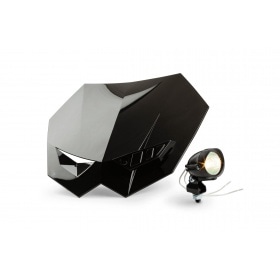 Headlight Motocross + Extra Light Black