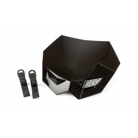 Headlight Motocross + Extra Light Black
