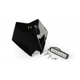 Front Number Plate KTM black with lamp