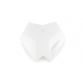 Front Number Plate KTM white with lamp