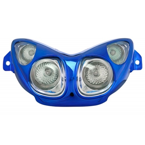 STR8 Headlight Quattro MBK Nitro / Aerox blue STR8 Headlight Quattro MBK Nitro / Aerox blue