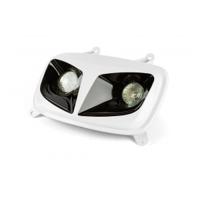 Headlight Mask (twin) white / black MBK Booster / Yamaha BW’s after 2004