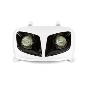 Headlight Mask (twin) white / black MBK Booster / Yamaha BW’s after 2004