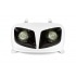 Headlight Mask (twin) white / black MBK Booster / Yamaha BW’s after 2004 Headlight Mask (twin) white / black MBK Booster / Yamaha BW’s after 2004