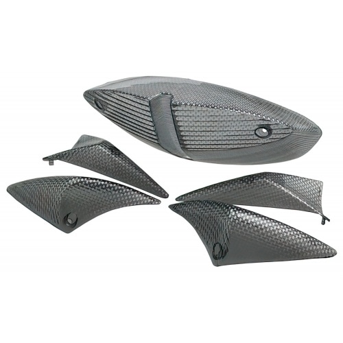 Rādītāju lēcu komplekts STR8 (4) ar aizmugurējo lukturi Peugeot Speedfight II melns/oglekļa izskats Rādītāju lēcu komplekts STR8 (4) ar aizmugurējo lukturi Peugeot Speedfight II melns/oglekļa izskats