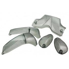 Lukturu lēcas komplekts STR8 (4) ar aizmugurējo lukturi Gilera Runner pēc 2003 melns