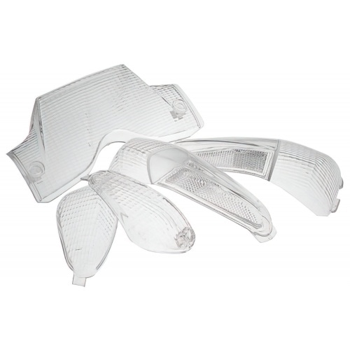 Lukturu lēcas komplekts STR8 (4) ar aizmugurējo lukturi Gilera Runner līdz 2003 balts Lukturu lēcas komplekts STR8 (4) ar aizmugurējo lukturi Gilera Runner līdz 2003 balts