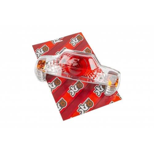 Aizmugurējais lukturis ar indikatoriem, caurspīdīgs stikls MBK Booster / Yamaha BW's 1999-2003 Aizmugurējais lukturis ar indikatoriem, caurspīdīgs stikls MBK Booster / Yamaha BW's 1999-2003