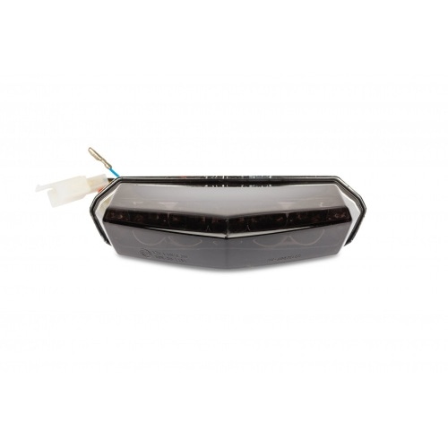 Задний фонарь с индикаторами светодиодный тонированный Derbi DRD / X-Race маркировка CE Задний фонарь с индикаторами светодиодный тонированный Derbi DRD / X-Race маркировка CE