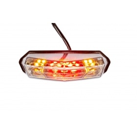 Aizmugurējais LED universālie bremžu lukturi + indikatori 145x85mm