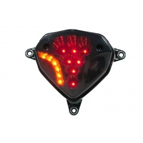 Задний фонарь светодиодный + индикаторы Yamaha Aerox / Nitro после 2013 года тонированный маркировка CE