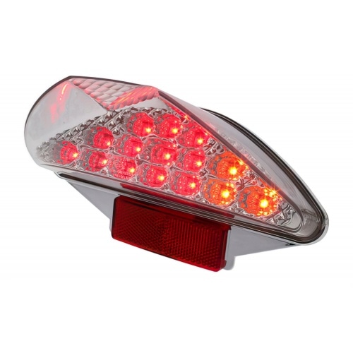 Aizmugurējais lukturis caurspīdīgs stikls integrēti LED indikatori Yamaha Aerox / CPI / Italjet Dragster Aizmugurējais lukturis caurspīdīgs stikls integrēti LED indikatori Yamaha Aerox / CPI / Italjet Dragster