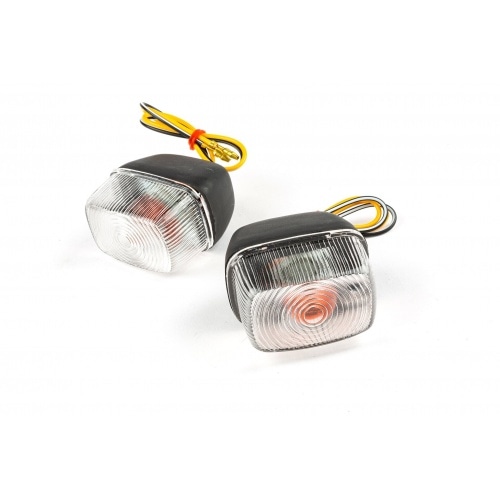 Indikatori priekšējie melni / balti MBK Booster / Yamaha BW līdz 2003. gadam Indikatori priekšējie melni / balti MBK Booster / Yamaha BW līdz 2003. gadam