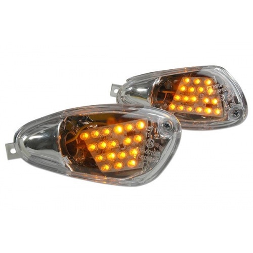 Indicators front LED Gilera Runner before 2003 transparent CE marking Indicators front LED Gilera Runner before 2003 transparent CE marking