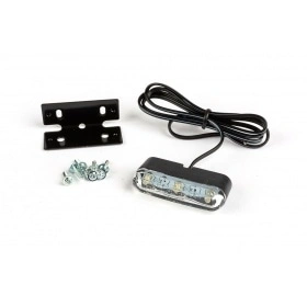 Numura numura zīmes apgaismojums 3 LED melnā pamatnē