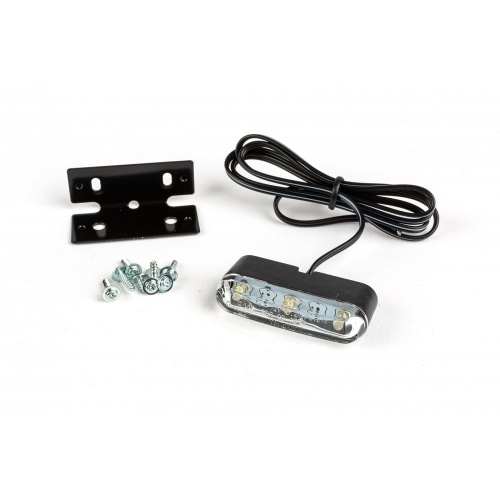 Numura numura zīmes apgaismojums 3 LED melnā pamatnē Numura numura zīmes apgaismojums 3 LED melnā pamatnē