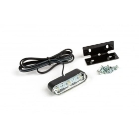 Numura numura zīmes apgaismojums 3 LED melnā pamatnē