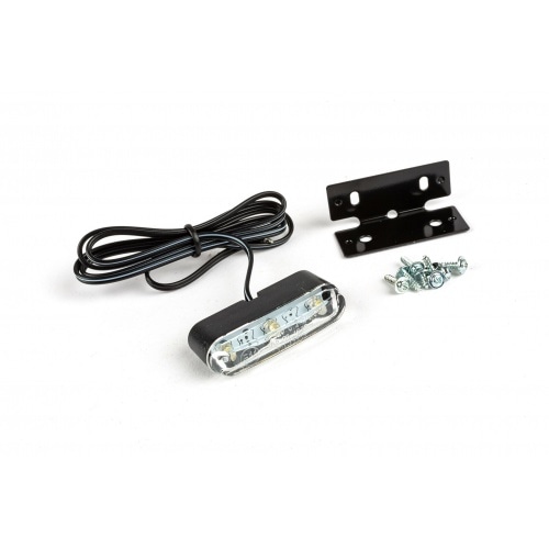 Numura numura zīmes apgaismojums 3 LED melnā pamatnē Numura numura zīmes apgaismojums 3 LED melnā pamatnē