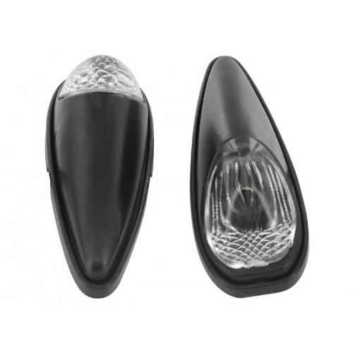 Līmētas gaismas / indikatori Raindrop caurspīdīgs / melns Līmētas gaismas / indikatori Raindrop caurspīdīgs / melns