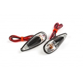 Indicators / Lamps glue-on drop-shaped Fender black / white / orange