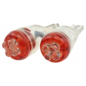Autostāvvietas gaisma STR8 4-in-1 LED 12V / T8 sarkans