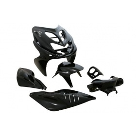 Комплект обтекателя и фонарей полностью черный Yamaha Aerox до 2013 года