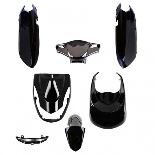 Fairing Kit 6 pcs. black metallic Peugeot Kisbee before 2017 Fairing Kit 6 pcs. black metallic Peugeot Kisbee before 2017