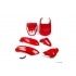 Fairing Kit Peugeot Kisbee Red 7 pieces Fairing Kit Peugeot Kisbee Red 7 pieces