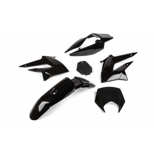 Derbi DRD X-Treme 2011 - 2017 melns, 6 gabalu aizsargapmales komplekts Derbi DRD X-Treme 2011 - 2017 melns, 6 gabalu aizsargapmales komplekts