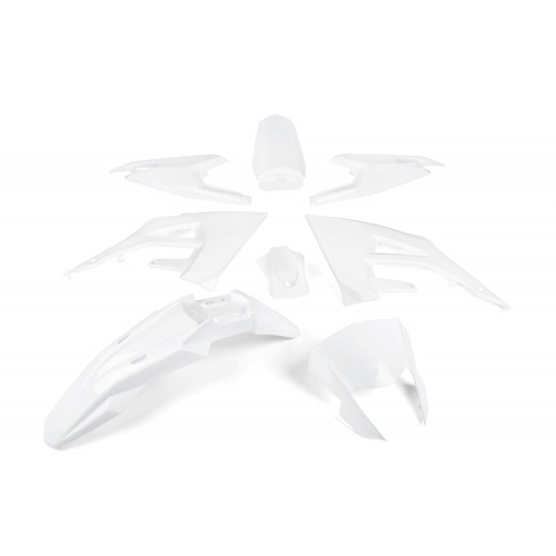 Комплект обтекателя, 8 шт., белый. Derbi X-Treme после 2018 года. Комплект обтекателя, 8 шт., белый. Derbi X-Treme после 2018 года.