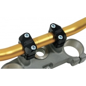 Handlebar Clamps Scar universal 28,6mm black