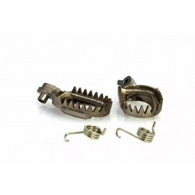 Footpegs Yamaha YZF 250 - 450cc Scar anti mud Titanium