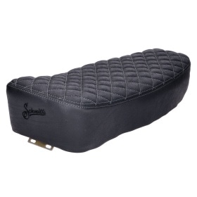 Seat Schmitt quilted black / grey Simson S50/S51/S70