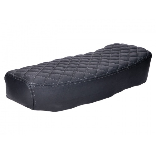 Seat Schmitt quilted black / grey Simson S50/S51/S70 Seat Schmitt quilted black / grey Simson S50/S51/S70