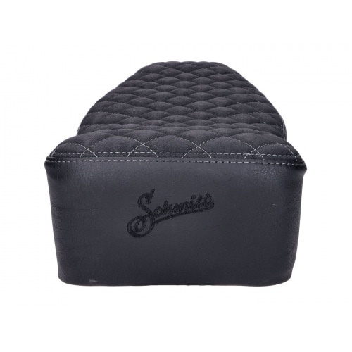 Seat Schmitt quilted black / grey Simson S50/S51/S70 Seat Schmitt quilted black / grey Simson S50/S51/S70
