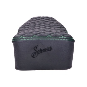 Seat Schmitt quilted black / green Simson S50/S51/S70
