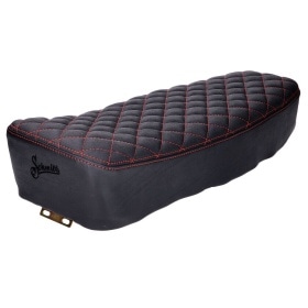 Seat Schmitt quilted black / red Simson S50/S51/S70