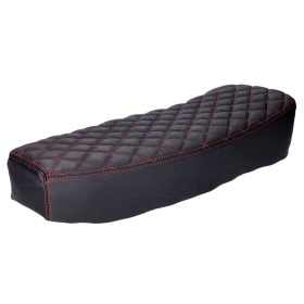 Seat Schmitt quilted black / red Simson S50/S51/S70
