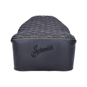 Seat Schmitt quilted black / yellow Simson S50/S51/S70