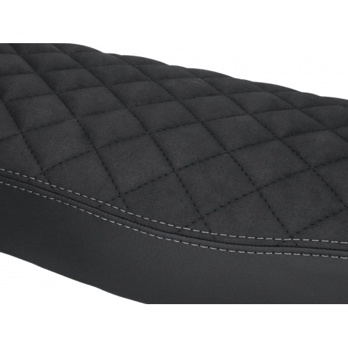 Seat Cover Schmitt quilted black / grey Simson S50 / S51 / S70 Seat Cover Schmitt quilted black / grey Simson S50 / S51 / S70