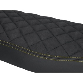 Seat Cover Schmitt quilted black / yellow Simson S50 / S51 / S70