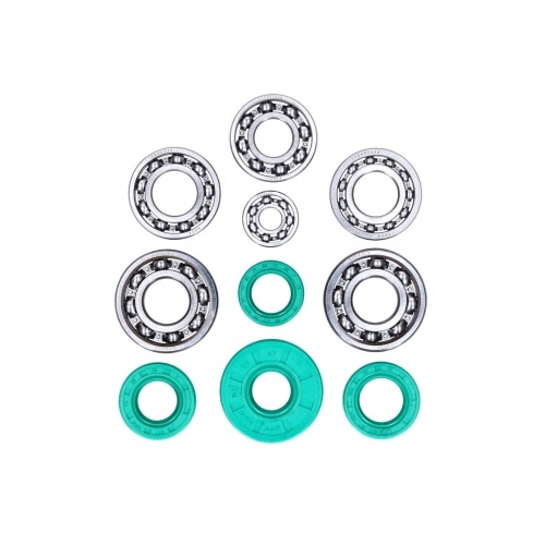 Ball Bearing Set metal cage C3 with FKM oil seals Schmitt Evolution with direction of twist Simson M500 Ball Bearing Set metal cage C3 with FKM oil seals Schmitt Evolution with direction of twist Simson M500