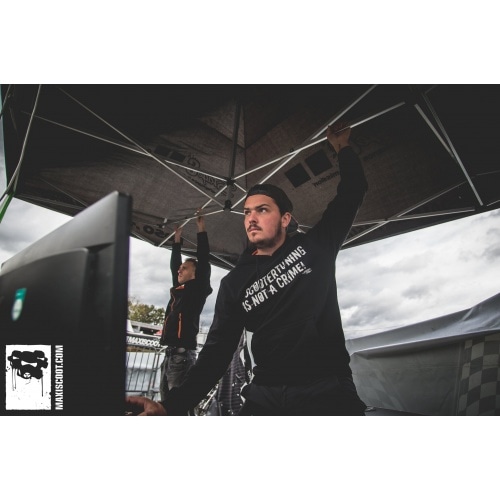 Hoody scootertuning is not a crime unzipped black Hoody scootertuning is not a crime unzipped black