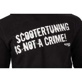 Mikcija Scootertuning is not a Crime (STINAC), bez rāvējslēdzēja, melna, izmērs S