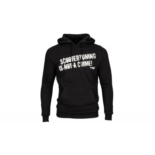 Hoody scootertuning is not a crime unzipped black Hoody scootertuning is not a crime unzipped black