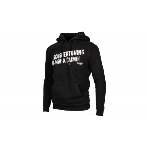 Hoody scootertuning is not a crime unzipped black Hoody scootertuning is not a crime unzipped black