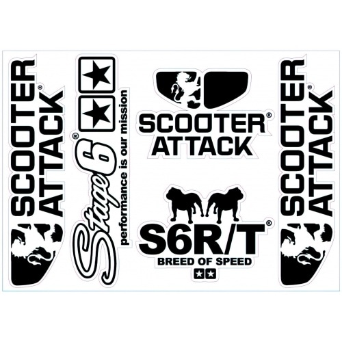 Scooter-Attack stickers 140x100mm Scooter-Attack stickers 140x100mm