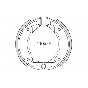 Brake Shoes front / rear Doppler (110x25) Yamaha Slider / BW's