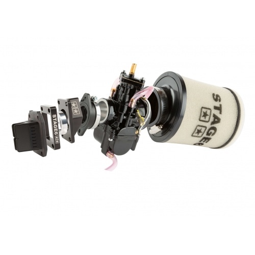 Впускной комплект High Flow PWK 34 мм черный AM6 / Derbi Впускной комплект High Flow PWK 34 мм черный AM6 / Derbi