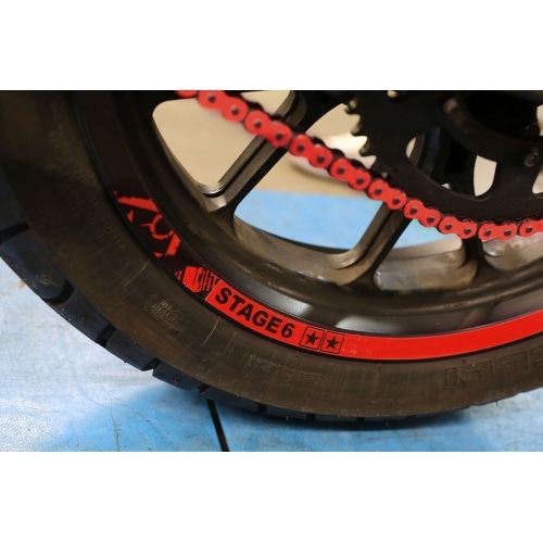 Комплект наклеек на обод 12″ Stage6 красный / черный Комплект наклеек на обод 12″ Stage6 красный / черный